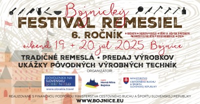 Bojnický festival remesiel 2025 - 6. ročník - Bojnice