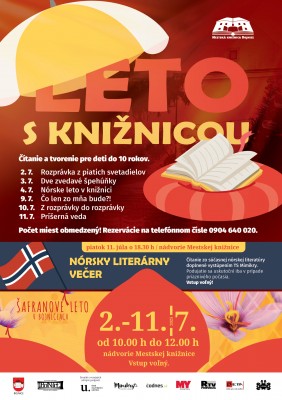 Leto s knižnicou a Nórsky literárny večer