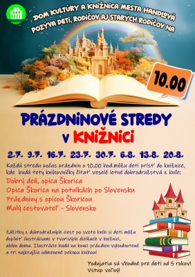 Prázdninové stredy v knižnici Handlová