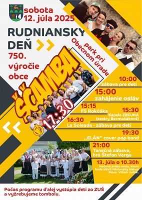 Rudniansky deň 2025 - 750. výročie obce Nitrianske Rudno