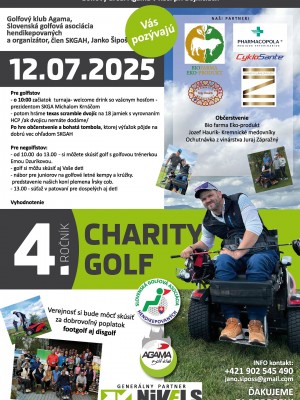 4. ročník CHARITY GOLF - Golfový klub Agama