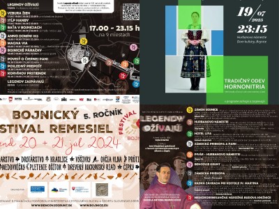 Centrum Bojníc bude tento víkend opäť patriť legendám z mesta i regiónu, folklórnej módnej prehliadke a festivalu remesiel
