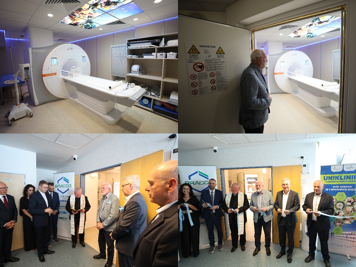Foto a video: Uniklinika kardinála Korca v Prievidzi otvára novú magnetickú rezonanciu: viac komfortu, rýchlosti a presnosti vďaka umelej inteligencii