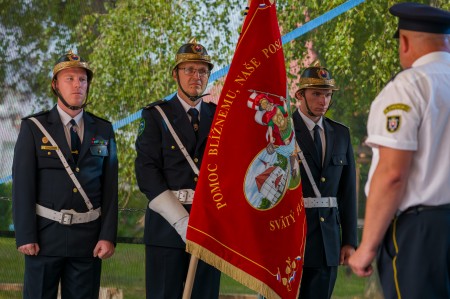 Foto a video: Dobrovoľní hasiči z obce Bystričany oslávili počas uplynulého víkendu 140 rokov 39