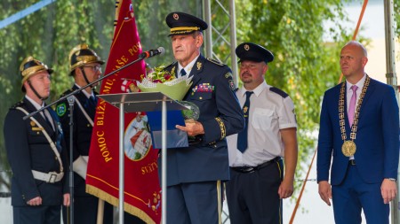 Foto a video: Dobrovoľní hasiči z obce Bystričany oslávili počas uplynulého víkendu 140 rokov 41