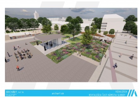 Foto: Mesto Prievidza plánuje ekologickú a modernú revitalizáciu Námestia slobody 3