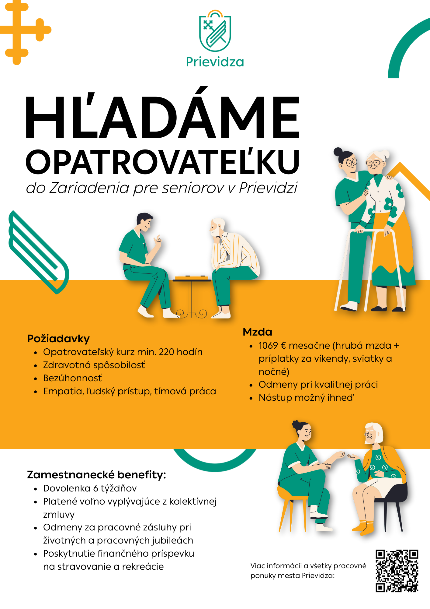 Mesto Prievidza ponúka nové pracovné príležitosti