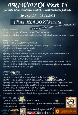 PRIWIDYA Fest 15 pätnásty ročník tradičného, umelecko – multižánrového festivalu