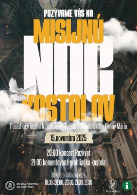 Misijná noc kostolov - Prievidza 2025