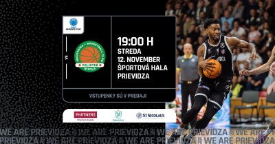 POHÁROVÁ ODVETA: BC Prievidza - Pelister Bitola (Európsky pohár FIBA)
