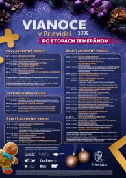 VIANOCE V PRIEVIDZI 2025 - VIANOČNÉ TRHY - kompletný program 1