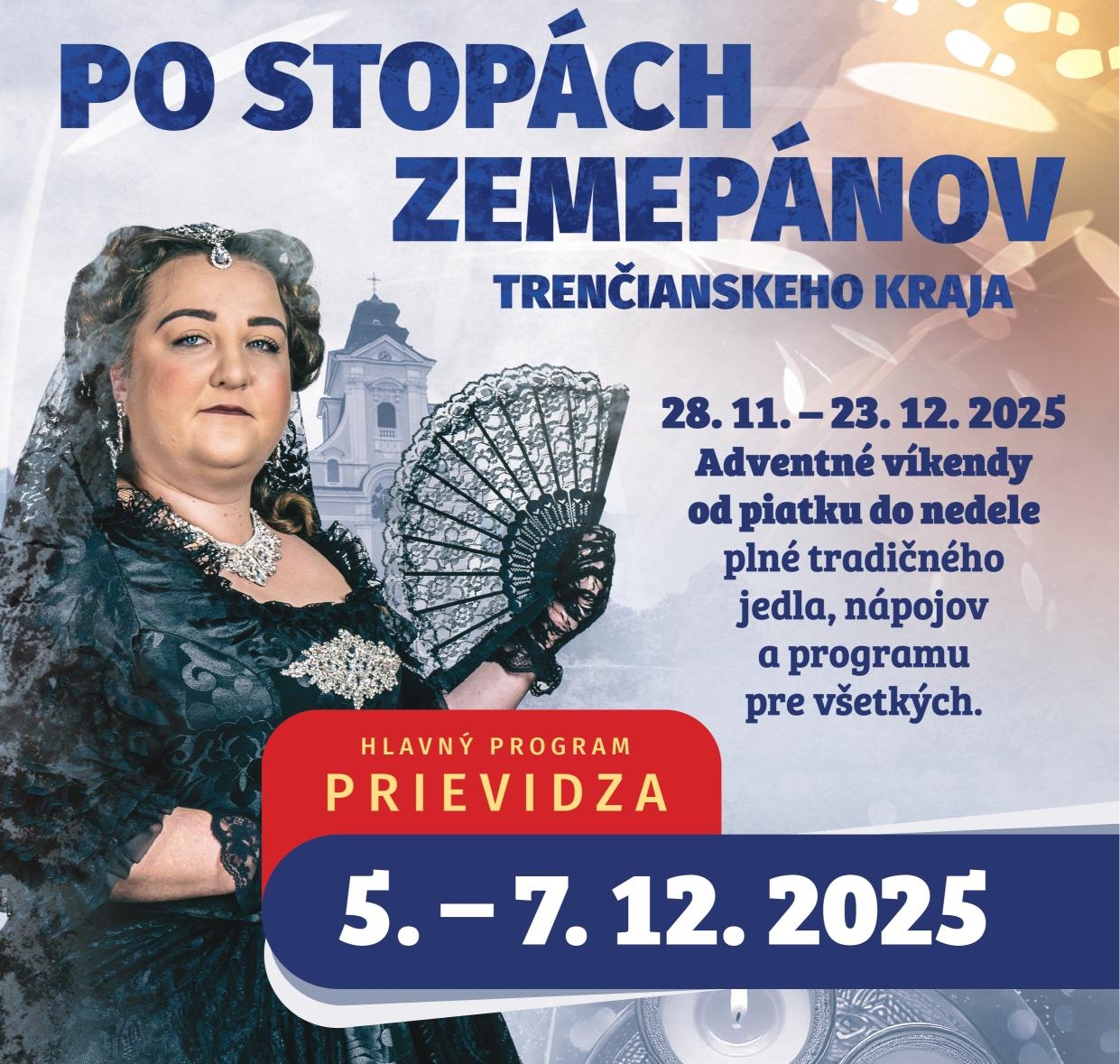 Adventom 2025 v Prievidzi bude návštevníkov sprevádzať Mária Terézia