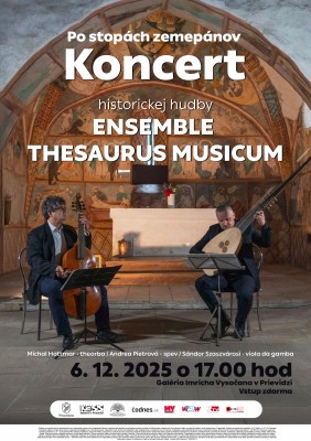 Po stopách zemepánov – Koncert historickej hudby Ensemble Thesaurus Musicum