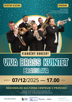 Nedeľná klasika: Viva Brass kvintet Bratislava