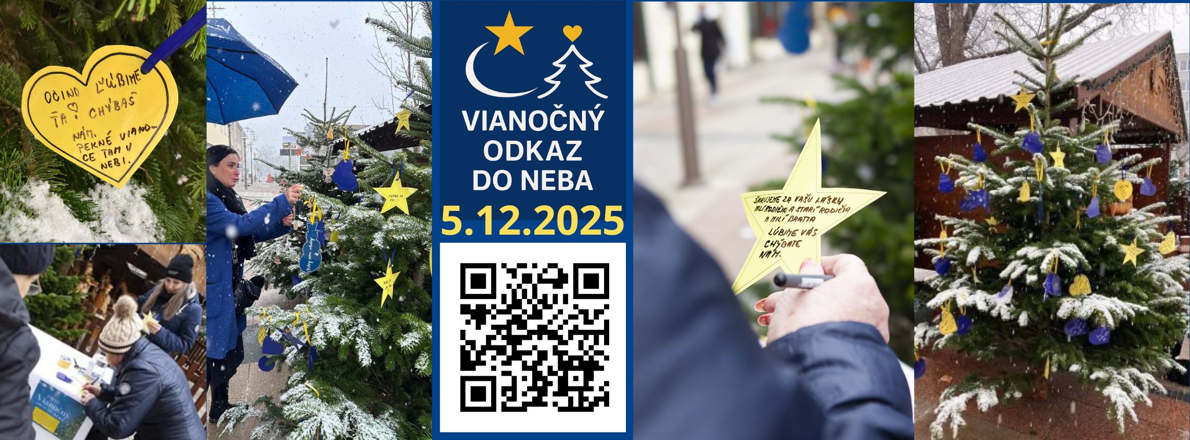 Vianočný odkaz do neba – napísaný alebo nakreslený, zo srdca môže verejnosť na stromček zavesiť aj tento rok