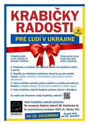 Krabičky radosti pre ľudí v Ukrajine