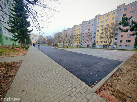 Foto: Ulica Makovického na sídlisku Sever v Prievidzi prešla kompletnou obnovou 3