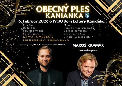 Obecný ples Kanianka 2026