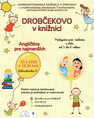 Drobčekovo v Hornonitrianskej knižnici - angličtina pre najmenších