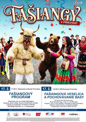 FAŠIANGY V PRIEVIDZI 2026