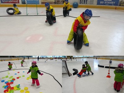 Foto: Predškoláci v Prievidzi sa učia korčuľovať na zimnom štadióne