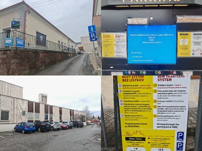 Foto: Zmeny na parkovisku za Kultúrnym centrom v Bojniciach - centrum mesta