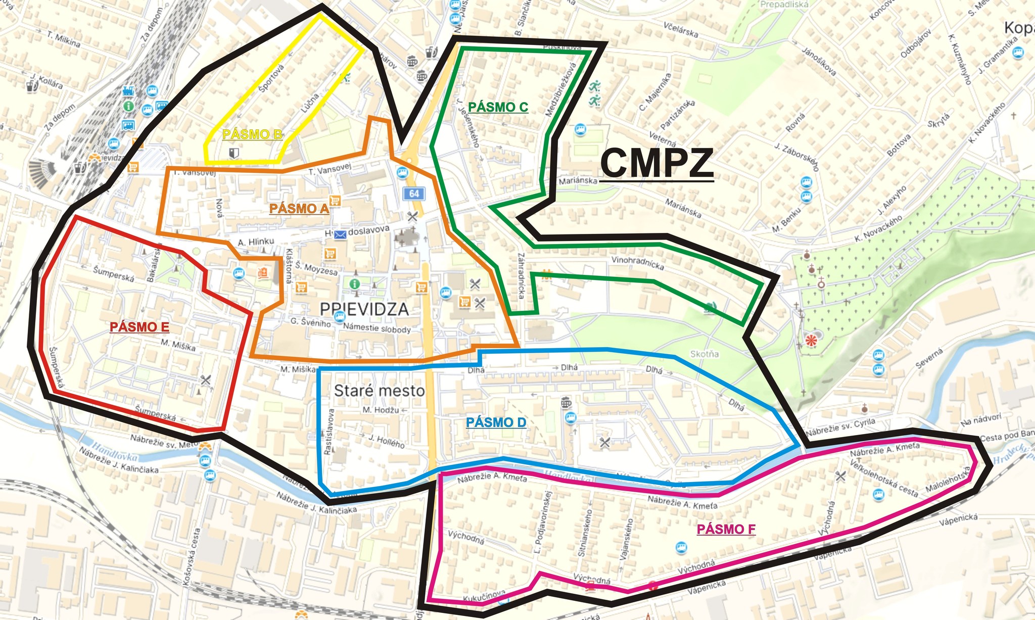 Od 1. februára 2026 bude lokalita Piesky v Prievidzi zaradená do centrálnej mestskej parkovacej zóny a začne tu platiť regulované parkovanie