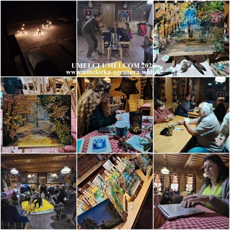 ZIMA V PARKU – OLEJOMAĽBA – VEČERNÉ MAĽOVANIE - výtvarná dielňa 1