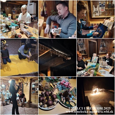 ZIMA V PARKU – OLEJOMAĽBA – VEČERNÉ MAĽOVANIE - výtvarná dielňa 4