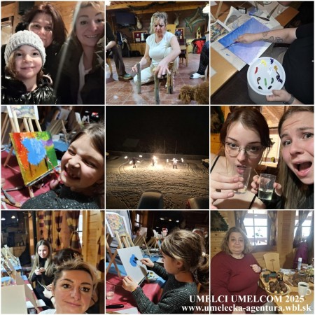 ZIMA V PARKU – OLEJOMAĽBA – VEČERNÉ MAĽOVANIE - výtvarná dielňa 5