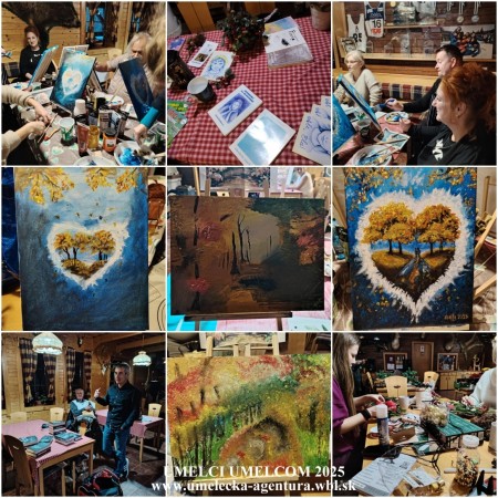 ZIMA V PARKU – OLEJOMAĽBA – VEČERNÉ MAĽOVANIE - výtvarná dielňa 9