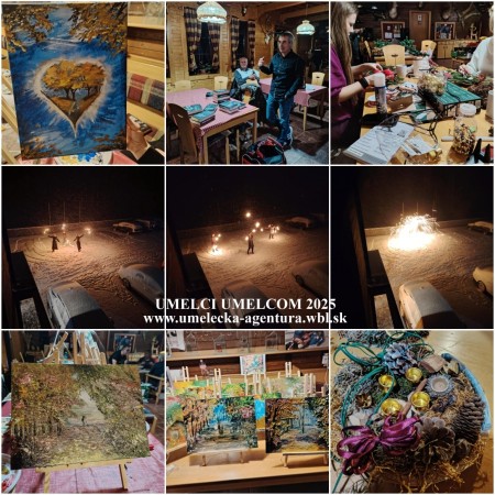 ZIMA V PARKU – OLEJOMAĽBA – VEČERNÉ MAĽOVANIE - výtvarná dielňa 10