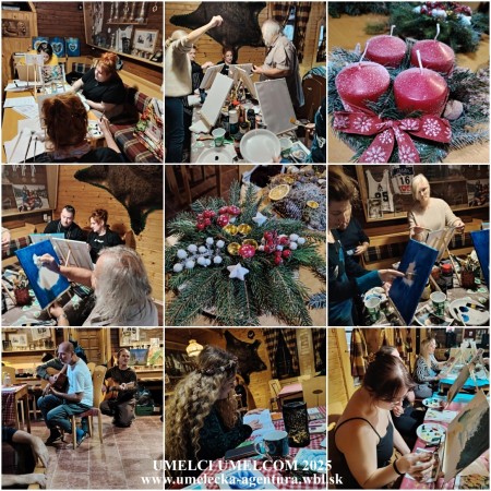 ZIMA V PARKU – OLEJOMAĽBA – VEČERNÉ MAĽOVANIE - výtvarná dielňa 12