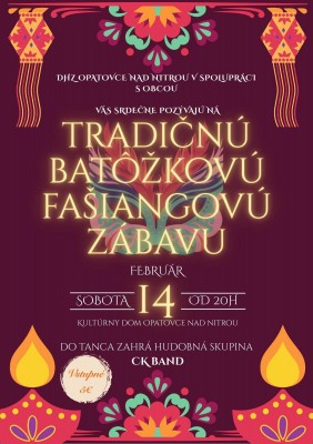 Tradičná batôžková fašiangová zábava