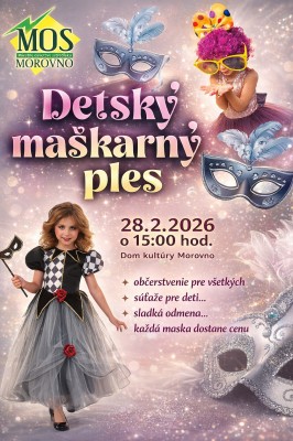 Detský maškarný ples v Morovne