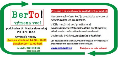 Dajte veciam druhú šancu – prevádzka BerTo opäť v prevádzke 1
