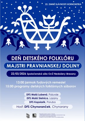 Deň detského folklóru a Majstri pravnianskej doliny 2026