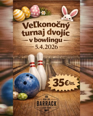 Veľkočný turnaj dvojíc v bowlingu🎳