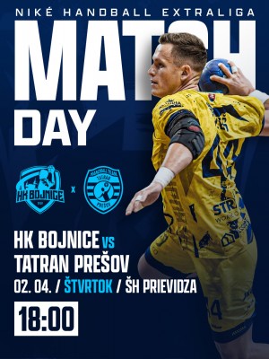 HÁDZANÁ MUŽI: HK Bojnice - Tatran Prešov