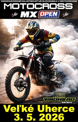 Motocross - MX Open - Medzinárodné majstrovstvá Slovenskej republiky 3.5.2026 - MX Vinohrad Veľké Uherce