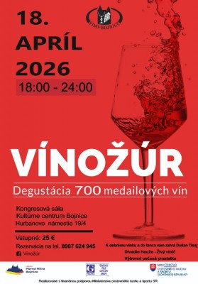Vínožúr 2026 - Degustácia až 700 druhov vín