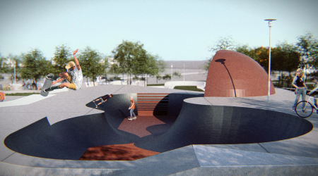Foto: Mesto Prievidza predstavuje návrh skateparku a pumptracku na Kopaniciach 0