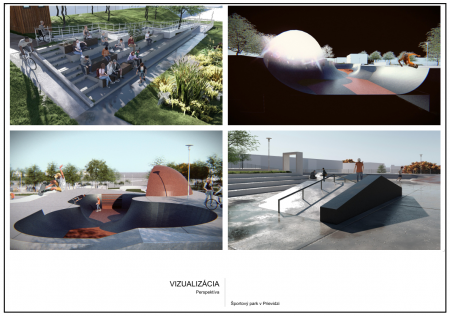 Foto: Mesto Prievidza predstavuje návrh skateparku a pumptracku na Kopaniciach 2