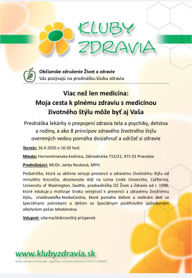 Viac než len medicína