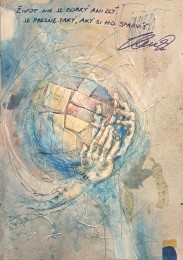 Príbehy vpísané do dlaní: Prievidzký výtvarník Roman Turcel predstaví v Prahe plátna so svetovými posolstvami 6