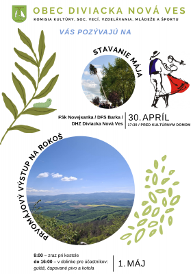 STAVANIE MÁJA a PRVOMÁJOVÝ VÝSTUP NA ROKOŠ