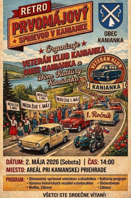 RETRO PRVOMÁJOVÝ SPRIEVOD