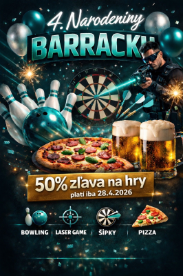 🎉4. NARODENINY BARRACKU 🎉