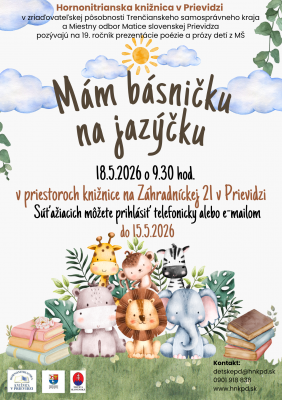 19. ročník súťažnej prehliadky - MÁM BÁSNIČKU NA JAZÝČKU