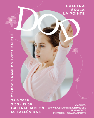 Deň otvorených dverí v baletnej škole LA POINTE